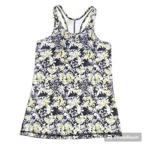 Lululemon Inspiration Tank II Sz: XS/Small in Black/ yellow, Good Used Condition